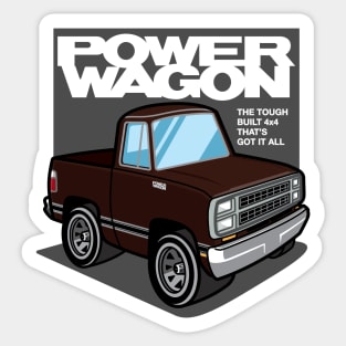 Dark Brown Sunfire - Power Wagon (1980) Sticker